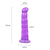 Gode anal courbé Thump-It Silicone Violet / Chapelet