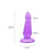 Gode anal courbé Thump-It Silicone Violet / Pointe