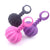 Plug anal Silicone triple perle courber Noir Rose